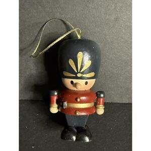 Vintage Zim's Nutcracker Soldier Hanging Christmas Tree Ornament 3” Holiday